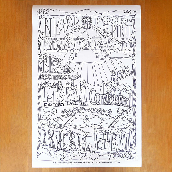 The Beatitudes Coloring Posters