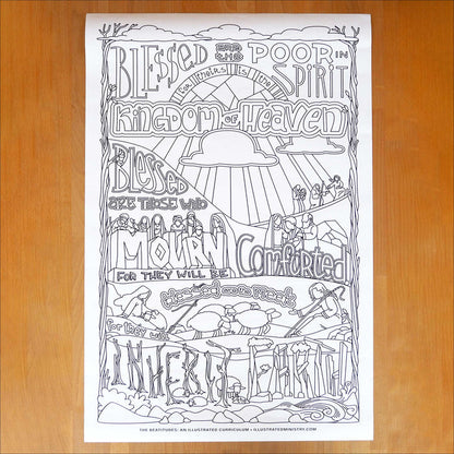 The Beatitudes Coloring Posters