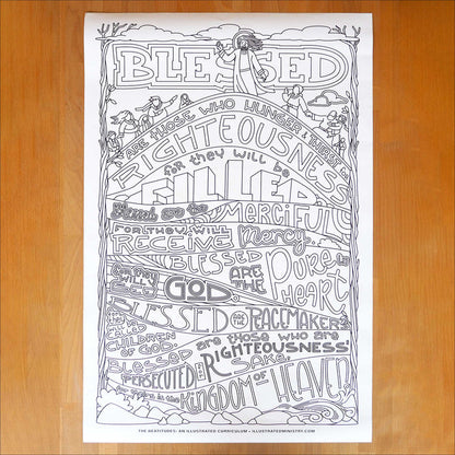The Beatitudes Coloring Posters