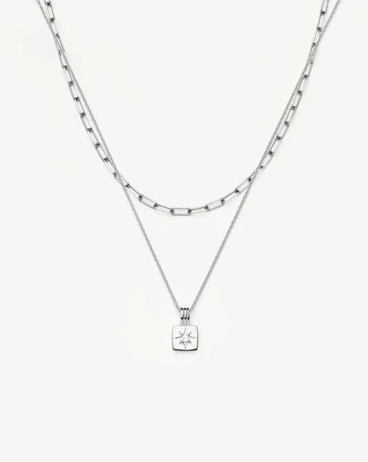 The Effortless Necklace Set | Platinum Plated Necklaces Missoma