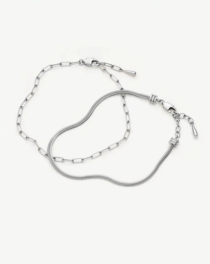 The Go-To Bracelet Set | Platinum Plated Bracelets Missoma