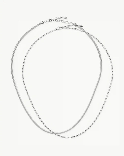 The Go-To Necklace Set | Platinum Plated Necklaces Missoma