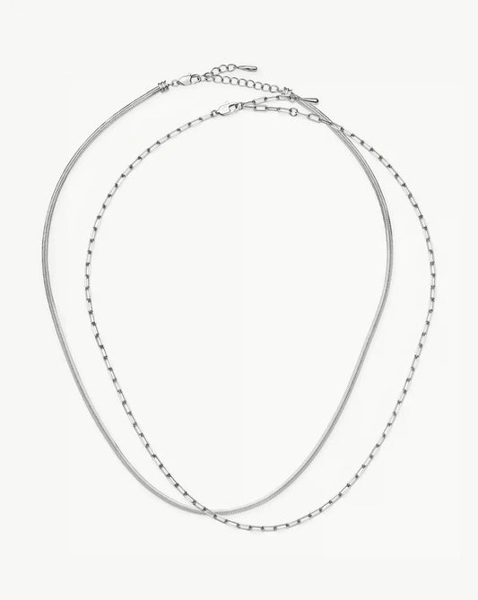 The Go-To Necklace Set | Platinum Plated Necklaces Missoma