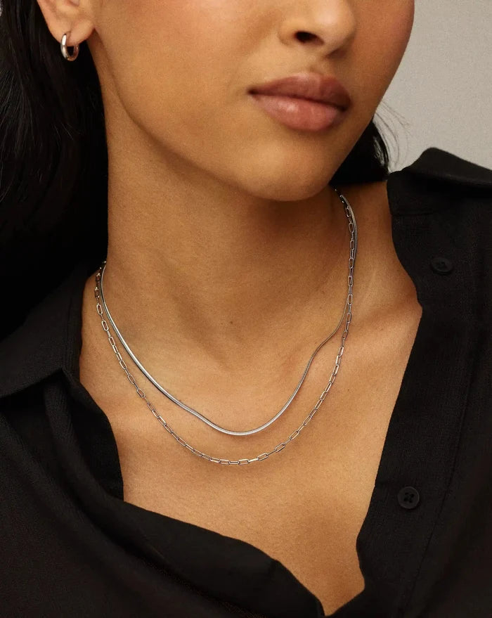 The Go-To Necklace Set | Platinum Plated Necklaces Missoma