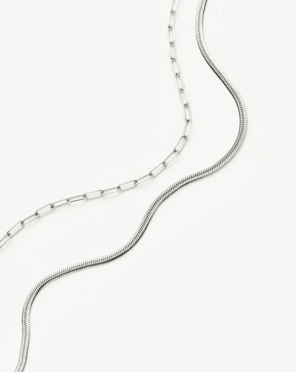 The Go-To Necklace Set | Platinum Plated Necklaces Missoma