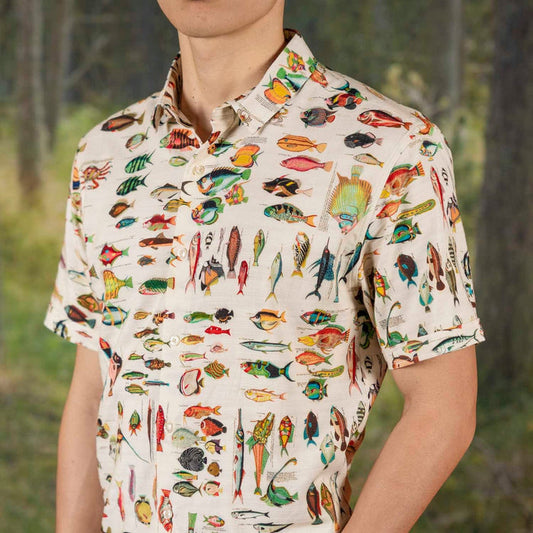 RSVLTS RSVLTS Bamboo Short Sleeve Shirt The Great Outdoors "Fantastical Fish" – Bamboo Short Sleeve Shirt The Great Outdoors "Fantastical Fish" – Bamboo Short Sleeve Shirt