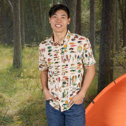 RSVLTS RSVLTS Bamboo Short Sleeve Shirt The Great Outdoors "Fantastical Fish" – Bamboo Short Sleeve Shirt The Great Outdoors "Fantastical Fish" – Bamboo Short Sleeve Shirt