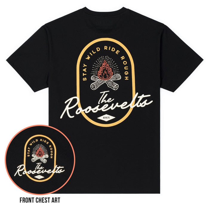 RSVLTS RSVLTS Crewneck T-shirt The Great Outdoors "Stay Wild Campfire" – Crewneck Tee The Great Outdoors "Stay Wild Campfire" – Crewneck Tee