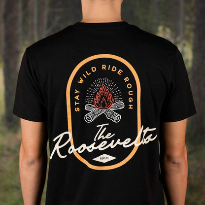 RSVLTS RSVLTS Crewneck T-shirt The Great Outdoors "Stay Wild Campfire" – Crewneck Tee The Great Outdoors "Stay Wild Campfire" – Crewneck Tee