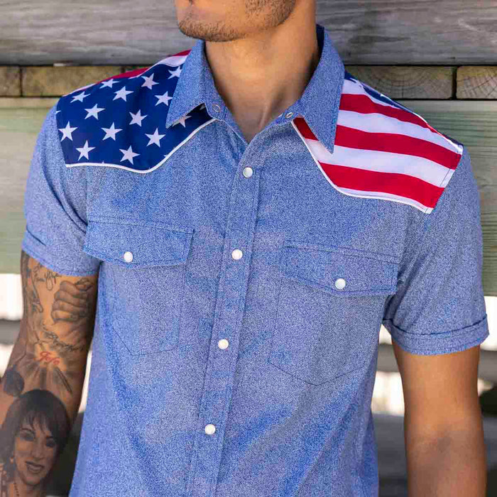 RSVLTS RSVLTS Roper Short Sleeve Shirt The Highway Man – Roper Short Sleeve Shirt