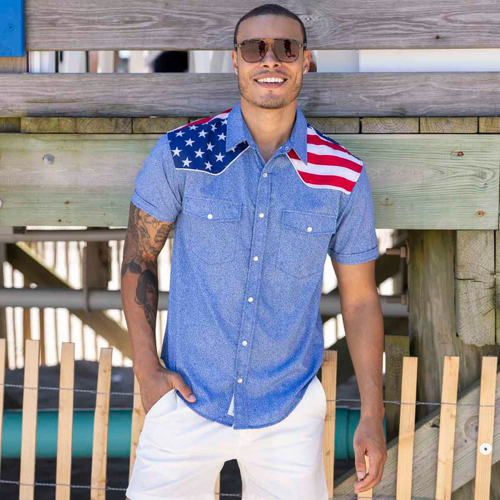 RSVLTS RSVLTS Roper Short Sleeve Shirt The Highway Man – Roper Short Sleeve Shirt