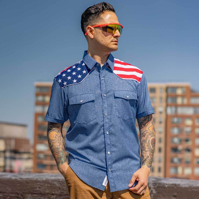 RSVLTS RSVLTS Roper Short Sleeve Shirt The Highway Man – Roper Short Sleeve Shirt