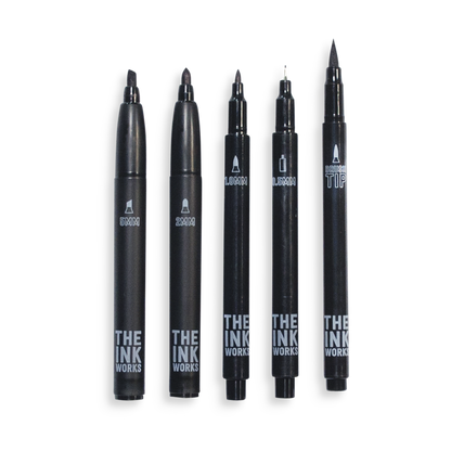 OOLY INK WORKS MARKER SHOWCASING 5 SIZE TIPS