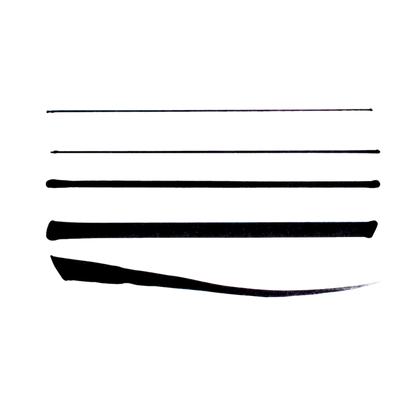 OOLY INK WORKS WRITING SAMPLE FROM EACH MARKER SIZE