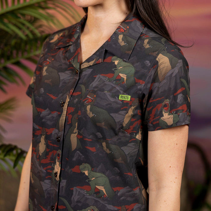 RSVLTS The Land Before Time Women's Short Sleeve Shirt The Land Before Time "The Valley of Teeth" – Women's KUNUFLEX Short Sleeve Shirt The Land Before Time "The Valley of Teeth" – Women's KUNUFLEX Short Sleeve Shirt