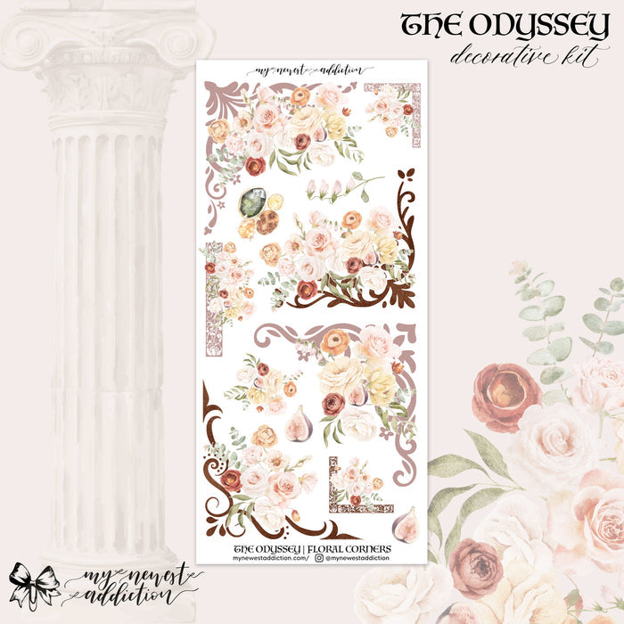 Floral Corners and Edges / Premium Matte