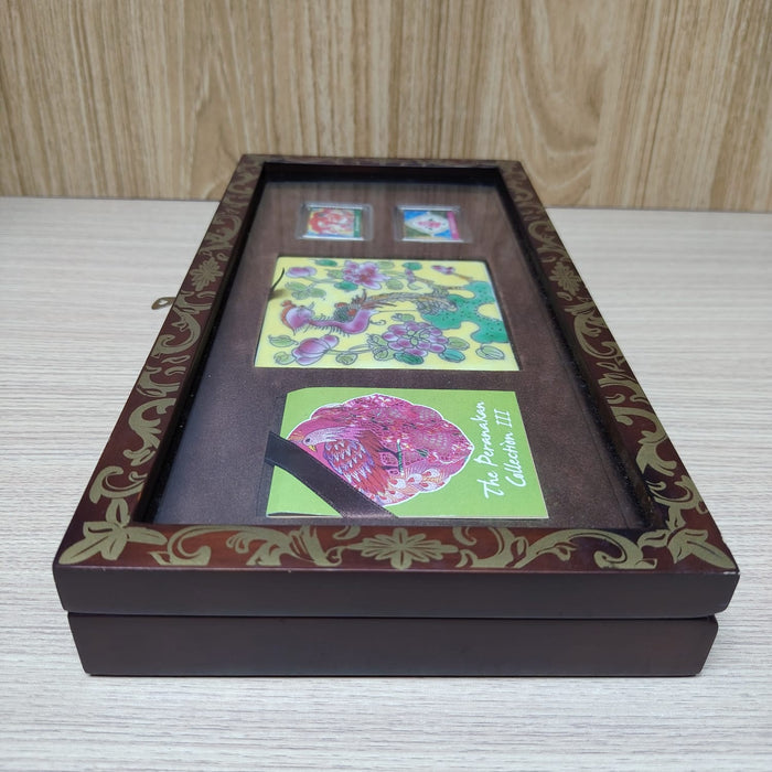 The singapore mint Paranakan Collection coaster w stamp