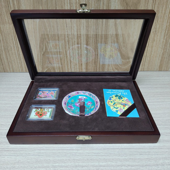 The singapore mint saucer with stamp collectable