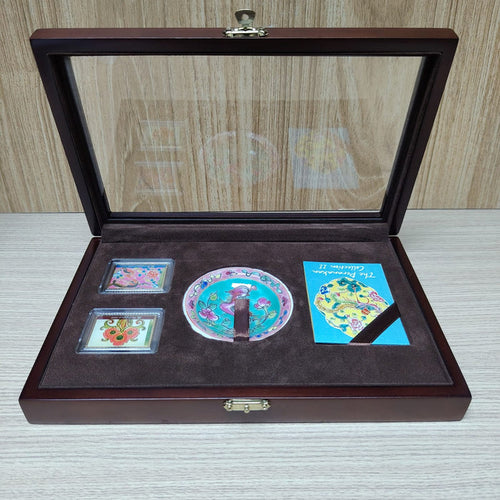 The singapore mint saucer with stamp collectable