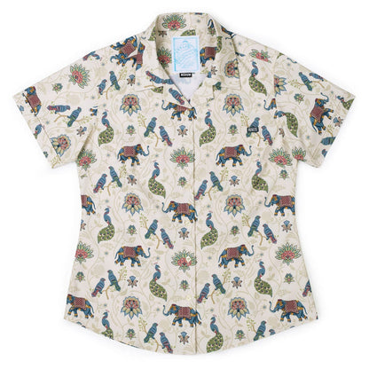 RSVLTS XS RSVLTS Women's Short Sleeve Shirt The Spirit of India – Women's KUNUFLEX Short Sleeve Shirt The Spirit of India – Women's KUNUFLEX Short Sleeve Shirt