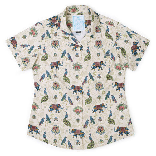 RSVLTS XS RSVLTS Women's Short Sleeve Shirt The Spirit of India – Women's KUNUFLEX Short Sleeve Shirt The Spirit of India – Women's KUNUFLEX Short Sleeve Shirt