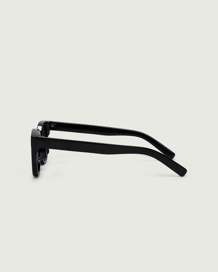 Ink::Theo Sunglasses square black plastic side