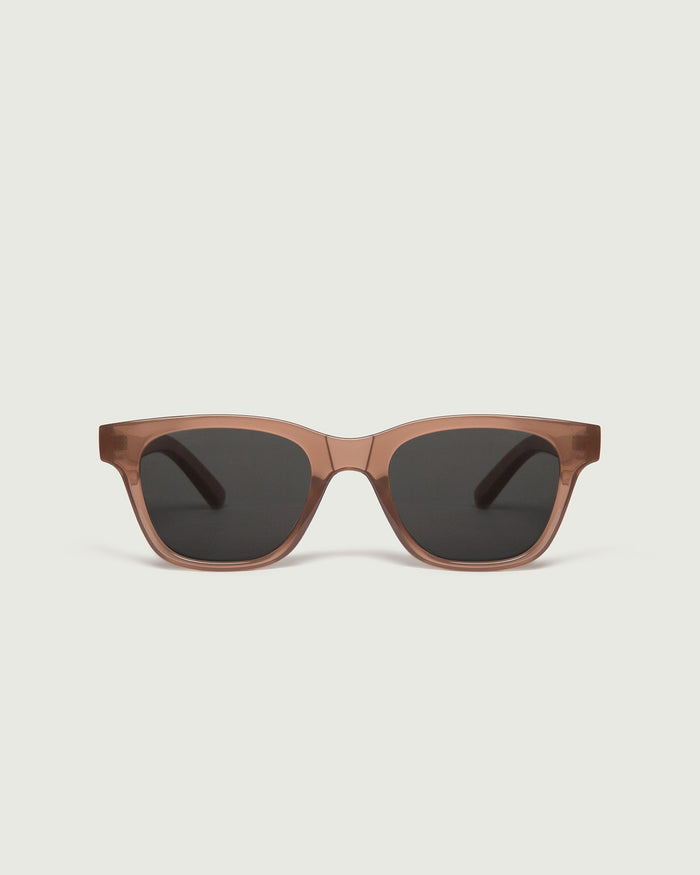 Sable::Theo Sunglasses square brown plastic front