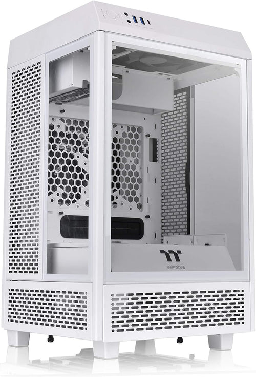 Thermaltake Tower 100 Snow Edition Tempered Glass Mini Tower Computer Chassis For Mini ITX
