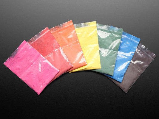 Thermochromic Pigments - Rainbow Pack (7 Colors) [Discontinued] by The Pi Hut - The Pi Hut