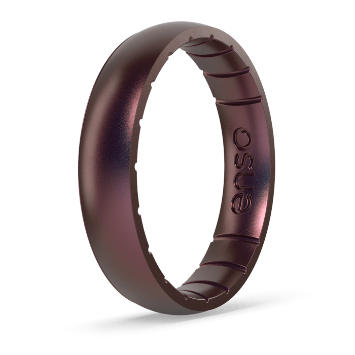 Aura Classic Thin Silicone Ring - Velvet Nightfall
