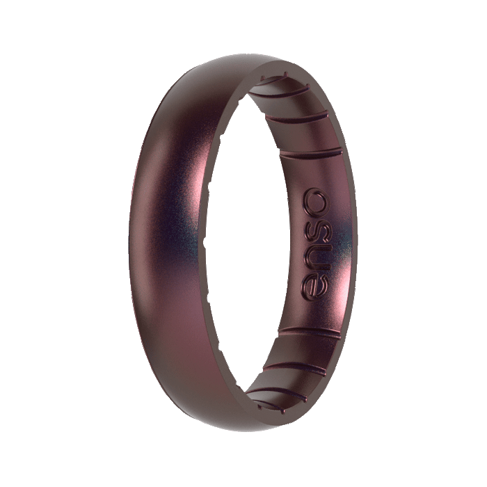 Aura Classic Thin Silicone Ring - Velvet Nightfall