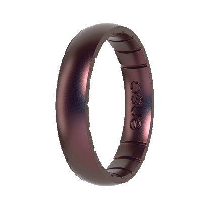 Aura Classic Thin Silicone Ring - Velvet Nightfall