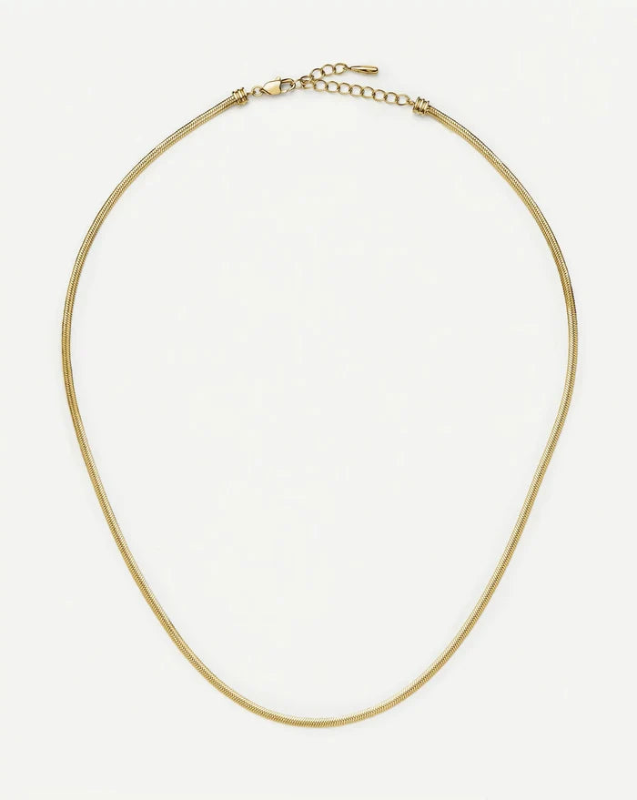 Thin Snake Chain Necklace | 18k Gold Plated Necklaces Missoma