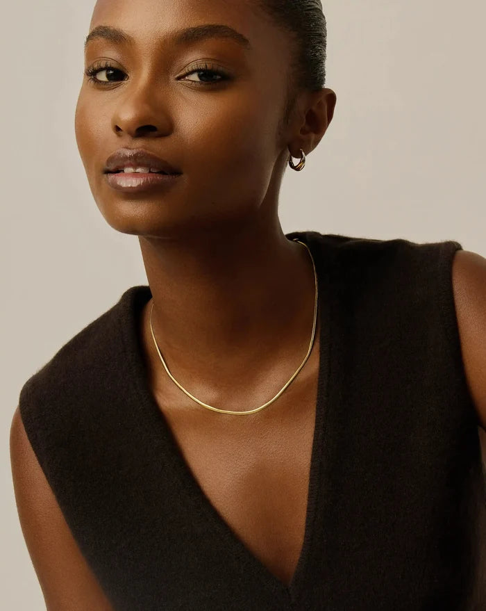 Thin Snake Chain Necklace | 18k Gold Plated Necklaces Missoma