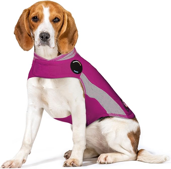 ThunderShirt for Dogs, Medium, Pink Polo - Dog Anxiety Vest
