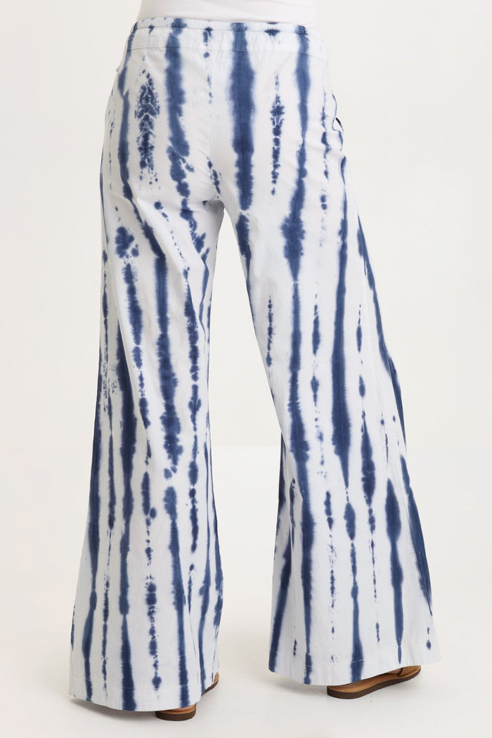 Wearables Tiered Wide Leg Drawstring Flare Ruched Pant