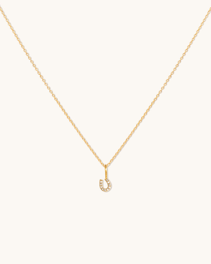 Tiny Horseshoe Necklace