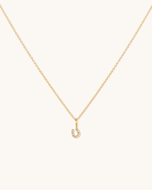Tiny Horseshoe Necklace