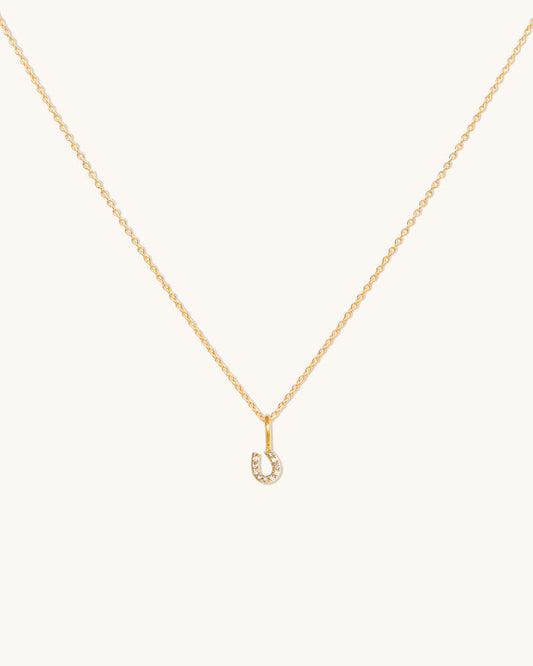 Tiny Horseshoe Necklace