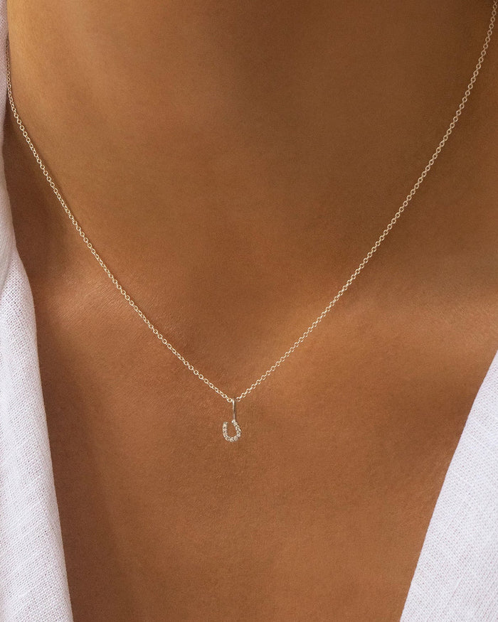 Tiny Horseshoe Necklace