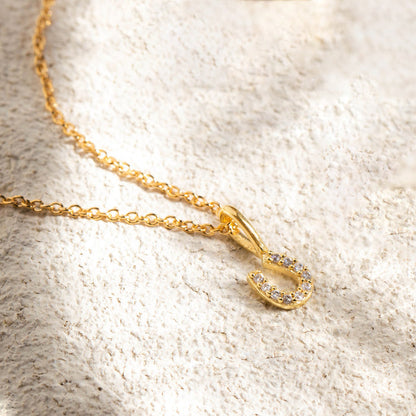 Tiny Horseshoe Necklace