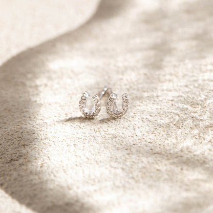 Tiny Horseshoe Studs