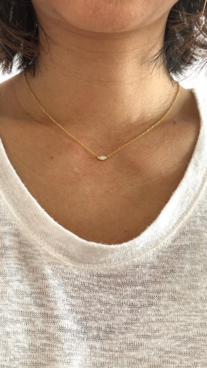 Tiny Opal eye necklace