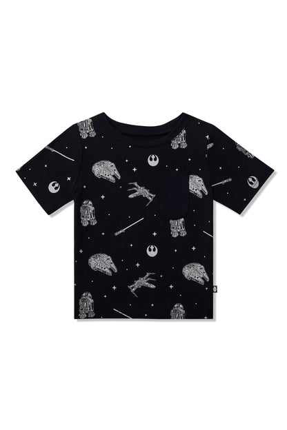 Product photo of the Toddler Crew Neck Tee in STAR WARS™ shown on a white background
