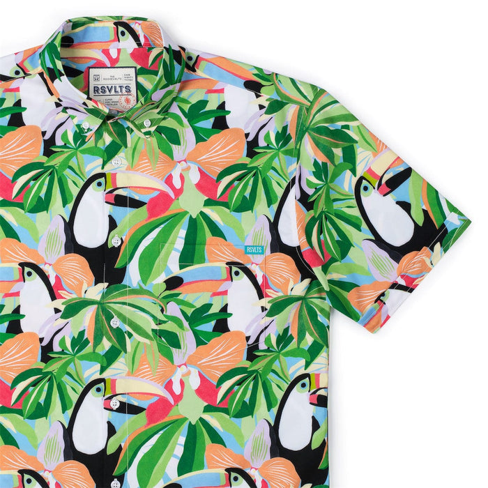 RSVLTS XS RSVLTS Short Sleeve Shirt Toucan Do It – KUNUFLEX Short Sleeve Shirt Toucan Do It – KUNUFLEX Short Sleeve Shirt