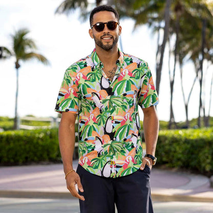 RSVLTS RSVLTS Short Sleeve Shirt Toucan Do It – KUNUFLEX Short Sleeve Shirt Toucan Do It – KUNUFLEX Short Sleeve Shirt