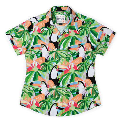 RSVLTS XS RSVLTS Women's Short Sleeve Shirt Toucan Do It – Women's KUNUFLEX Short Sleeve Shirt Toucan Do It – Women's KUNUFLEX Short Sleeve Shirt
