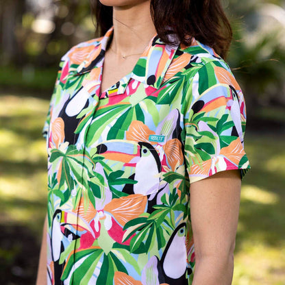 RSVLTS RSVLTS Women's Short Sleeve Shirt Toucan Do It – Women's KUNUFLEX Short Sleeve Shirt Toucan Do It – Women's KUNUFLEX Short Sleeve Shirt