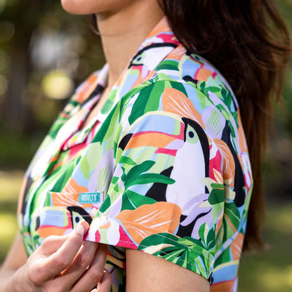 RSVLTS RSVLTS Women's Short Sleeve Shirt Toucan Do It – Women's KUNUFLEX Short Sleeve Shirt Toucan Do It – Women's KUNUFLEX Short Sleeve Shirt