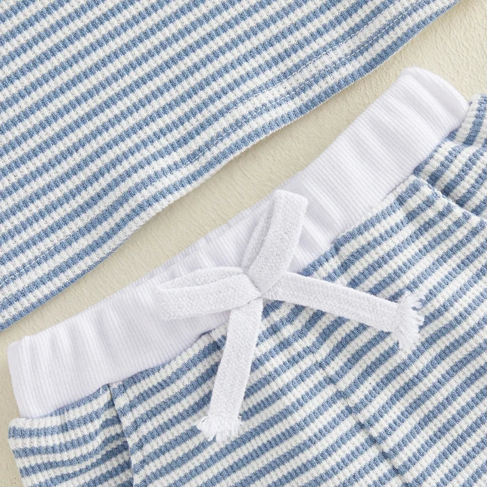 TRACTOR Striped Waffle Knit Outfit